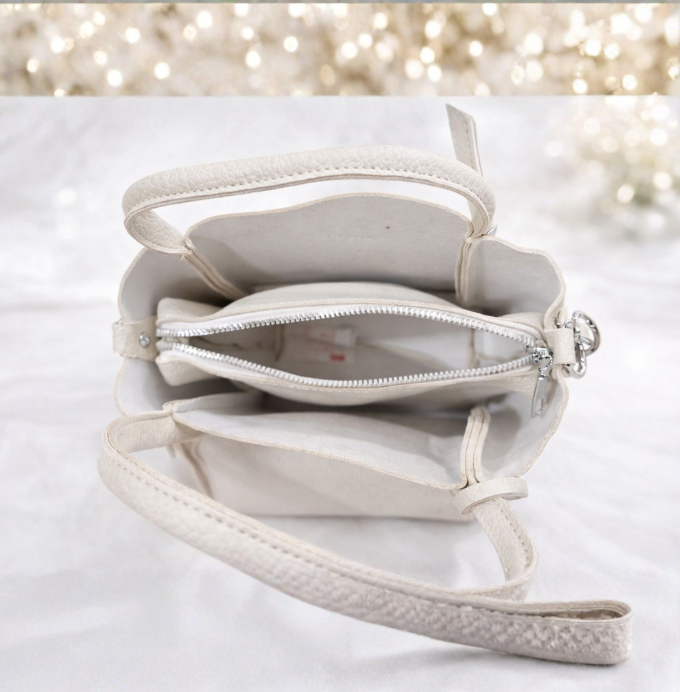 Elegant Cream Mini Handbag for Women