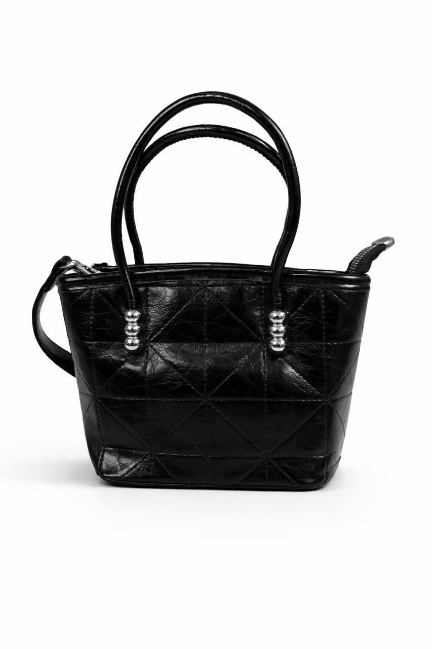 Elegant Black Quilted Sling Bag for Women