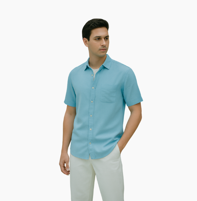 Sky Blue Casual Shirt – Cool Tones Collection