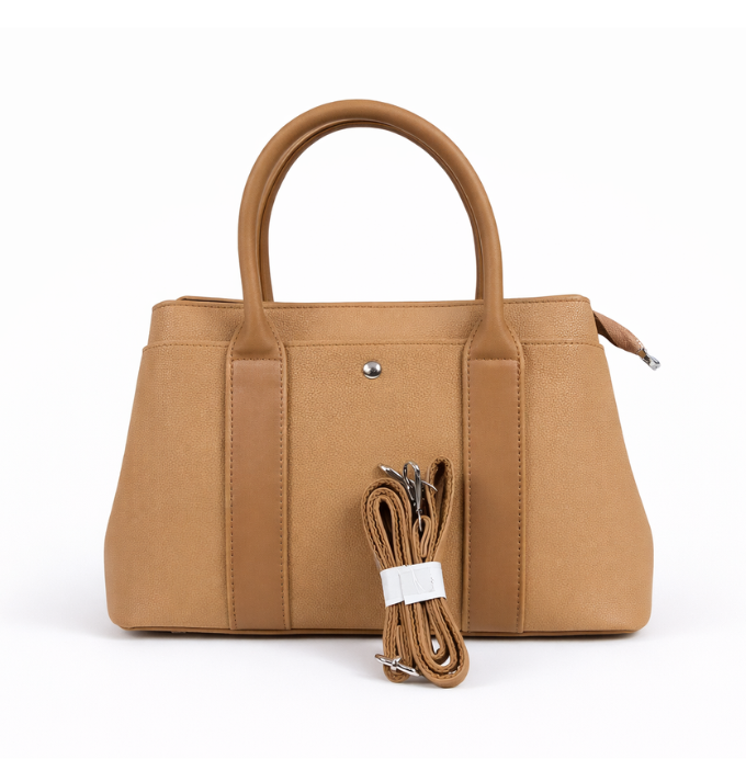 Elegant Tan Leather Shoulder Bag