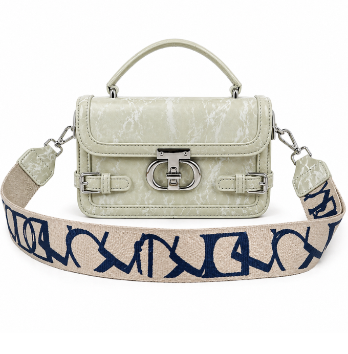 Elegant Mini Satchel Handbag with Strap