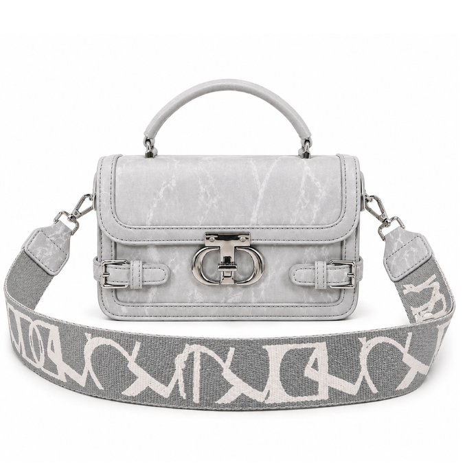 Elegant Mini Satchel Handbag with Strap