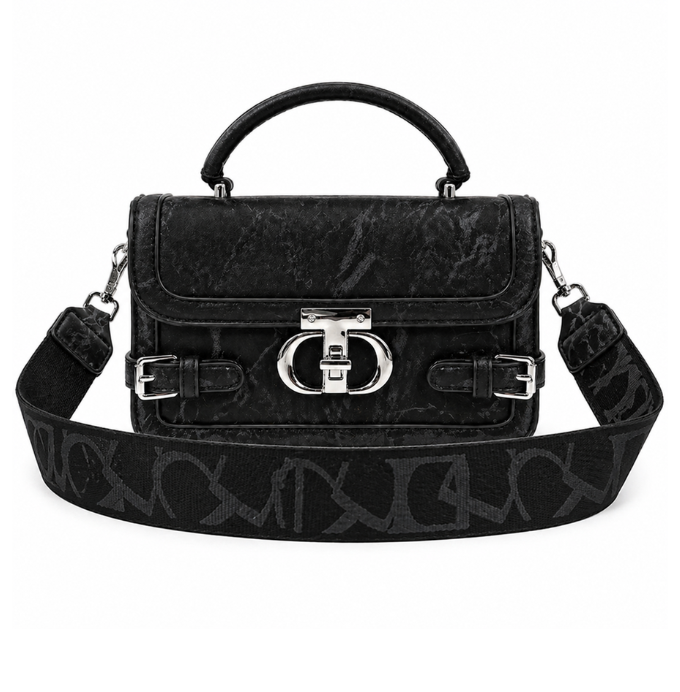 Elegant Mini Satchel Handbag with Strap