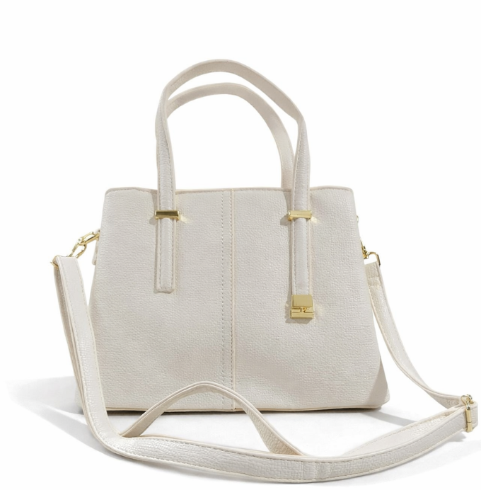 Elegant Ivory Structured Handbag for Everyday Luxury