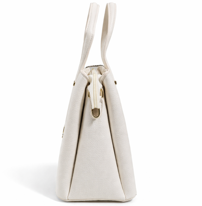 Elegant Ivory Structured Handbag for Everyday Luxury