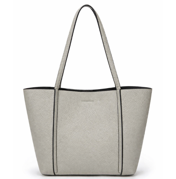 Women’s Dual Tone Tote Bag – Sage Grey & Light Grey Shoulder Tote