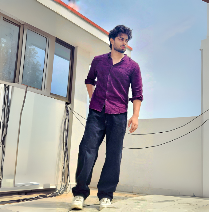 Deep Plum Casual Button-Down Shirt