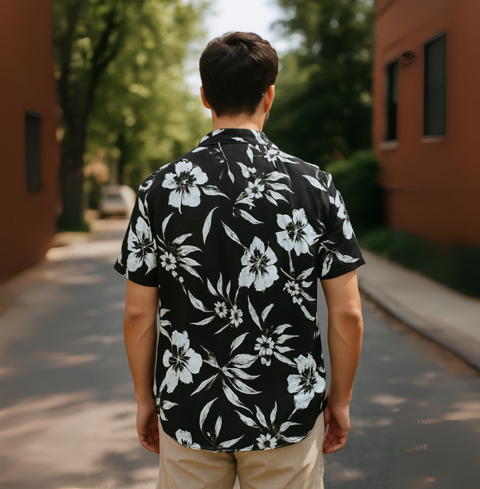 Midnight Bloom Hawaiian Shirt